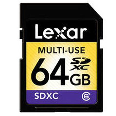 Lexar Multi-Use 64GB Class 6 SDXC Flash Memory Card