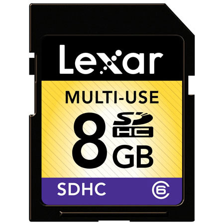 Lexar Multi-Use 8GB Class 6 SDHC Flash Memory Card