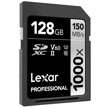 Lexar 128GB Professional 1000x UHS-II U3 SDXC Memory Card