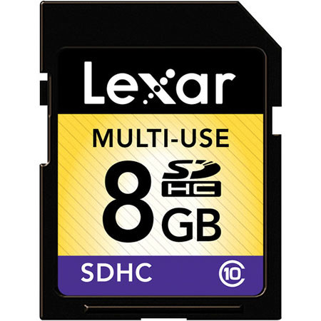 Lexar Multi-Use 8GB Class 10 SDHC Flash Memory Card