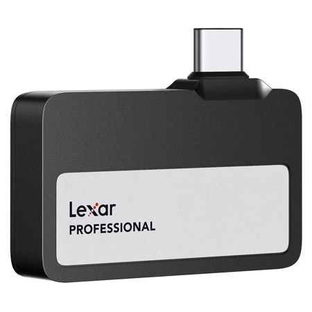 Lexar Professional Go USB 3.2 Gen 2 Type-C Portable SSD, Black 1TB