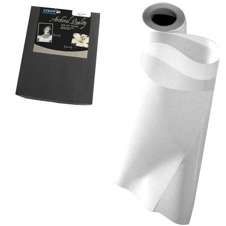 Lyson Soft Fine Art Warm White Luster Watercolor Inkjet Paper, 285gsm., 24"x39' Roll
