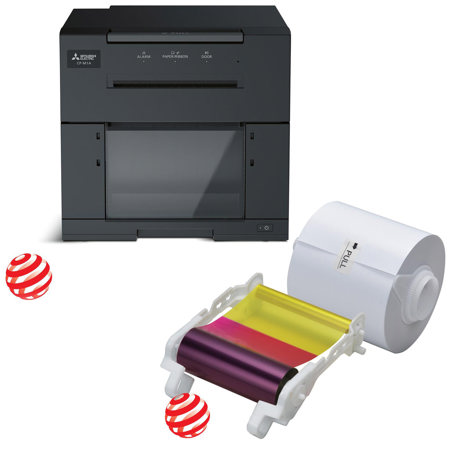 Mitsubishi CP-M1A A6 Digital Color HC Dye Sub Photo Booth Printer W/4x6 Media
