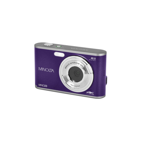 Minolta MND23 4K Selfie Digital Camera Purple
