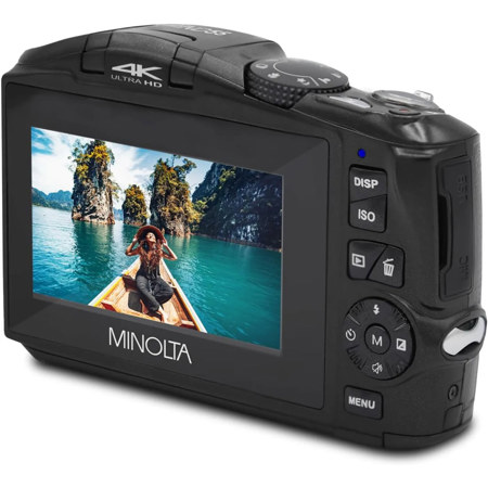 Minolta MND55 64MP 4K Ultra HD Wi-Fi Digital Camera without Memory