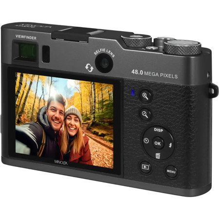 Minolta MND70 Retro 48MP Wi-Fi 5K UHD Dual Lens Digital Camera w/o