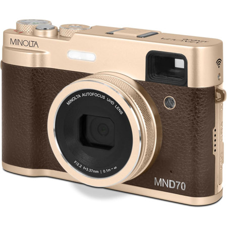 Minolta MND70 Retro 48MP Wi-Fi 5K Ultra HD Dual Lens Digital Camera