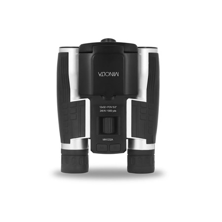 Minolta MN1232A 12x32 Roof Prism Digital Binoculars with 4K Camera