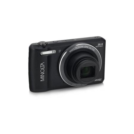 Minolta 20 Mega Pixels HD Digital Camera w/12x Optical Zoom, BLACK