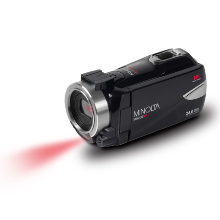 Minolta MN200NV 24MP Full HD Night Vision Camcorder with Wi-Fi, Black