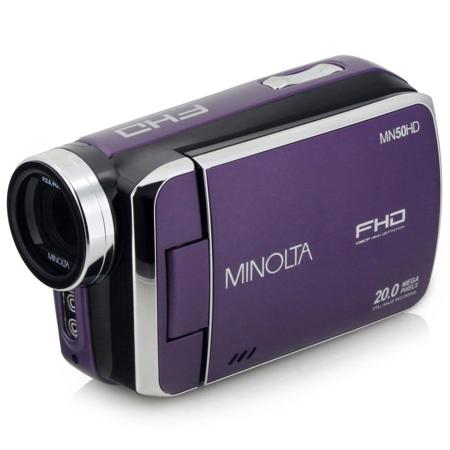 Minolta MN50HD 1080p Full HD 20MP Digital Camcorder, Purple