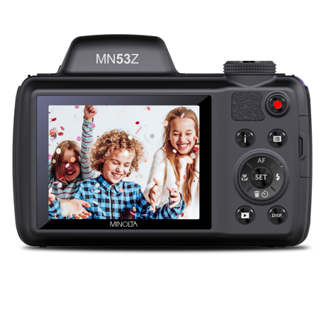 Minolta MN53Z 16MP FHD Wi-Fi Bridge Camera with 53x Optical Zoom