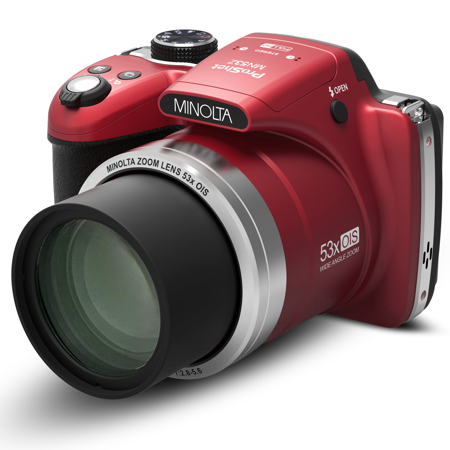camcam Minolta MN53Z 16MP FHD Wi-Fi Bridge Camera with 53x Optical Zoom