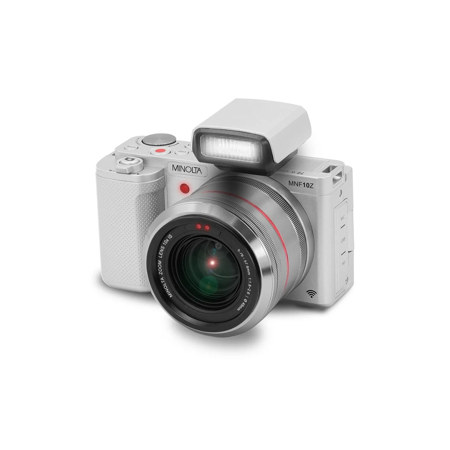 Minolta MNF10Z 72MP 5K Ultra HD Digital Camera with 10x Optical Zoom Silver