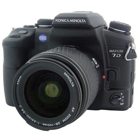 Disc. - Minolta Maxxum 7D Digital SLR Camera Body Kit, with 28-100mm f/3.5-5.6 Lens, 6.1mp, - USA Warranty