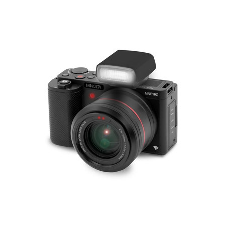 Minolta MNF10Z 72MP 5K Ultra HD Digital Camera with 10x Optical Zoom Black