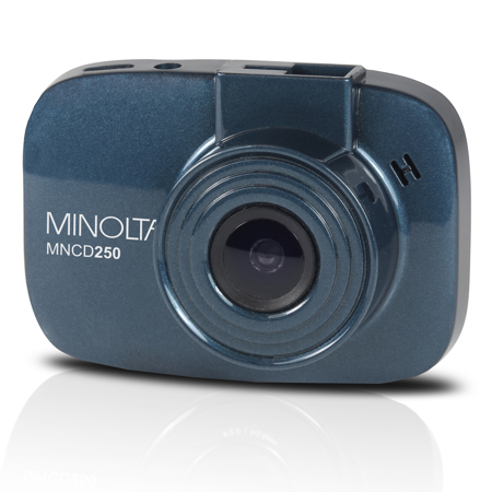 Minolta MNCD250 Full HD 12MP 2.2" LCD Screen Dash Cam, Blue