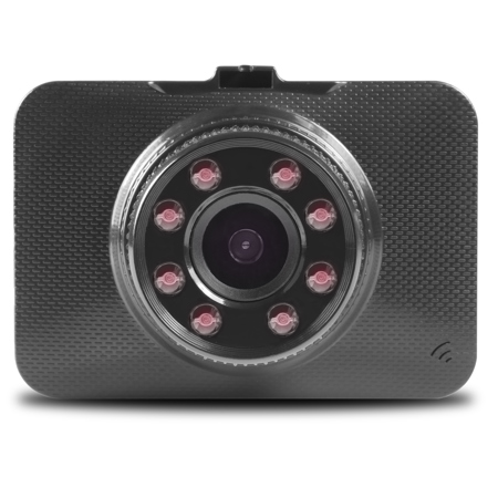Minolta MNCD260 12MP Full HD IR 2.2" LCD Screen Dash Camera, Black