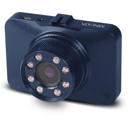 Minolta MNCD260 12MP Full HD IR 2.2" LCD Screen Dash Camera, Blue
