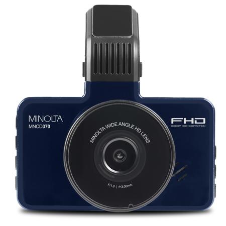 Minolta MNCD370 12MP Full HD 3" LCD Screen Dash Camera, Blue