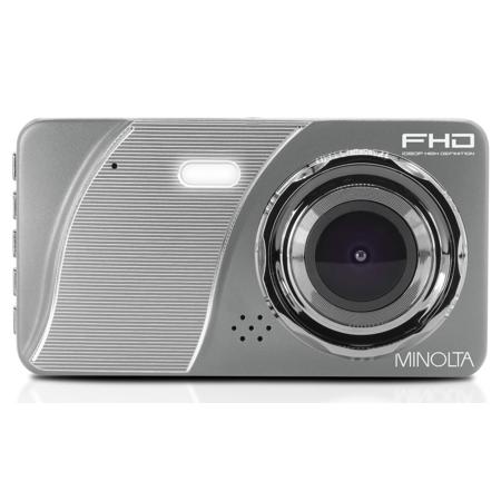 Minolta MNCD450 12MP Full HD 4" LCD Screen Dash Camera, Gunmetal