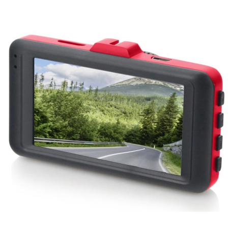 Minolta MNCD50 12MP 1080p Full HD Car Dash Cam with 3.0" LCD and G-Sensor, Red