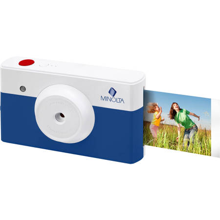 Minolta InstaPix Instant Print Digital Camera, Blue