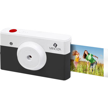 Minolta InstaPix Instant Print Digital Camera, Charcoal