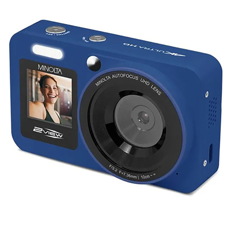 Minolta 2VIEW MND33 64MP 4K Ultra HD 2.8" Dual LCD Screen Digital Camera