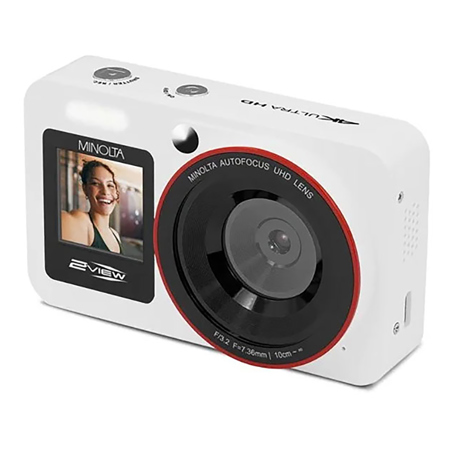 Minolta 2VIEW MND33 64MP 4K Ultra HD 2.8" Dual LCD Screen Digital Camera