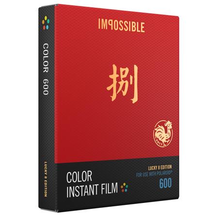Impossible Lucky 8 Color Film for Polaroid 600 - Special 2017 Edition, 8 Exp