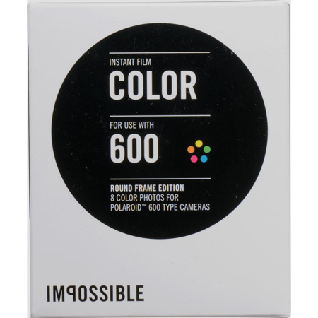 Impossible Color Instant Film for Polaroid 600-Type Cameras, Round Frame