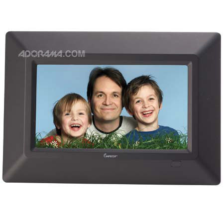 Impecca DFM720N 7in 3-in-1 Digital Photo Frame, Black