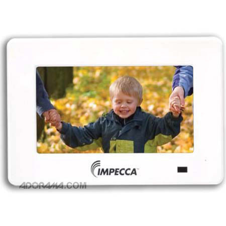 Impecca DFM770WHITE 7in 3-in-1 Photo Frame, White
