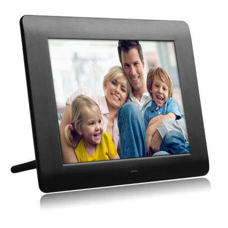 Impecca DFM-843 8" Digital Photo Frame, Black