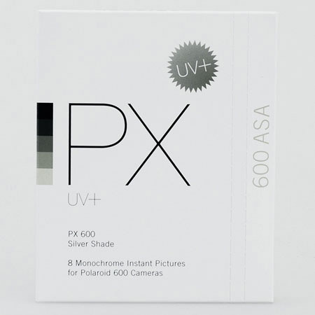 Impossible,PZ Silver Shade 600 Uv+Film 8 Exp BlackFrame