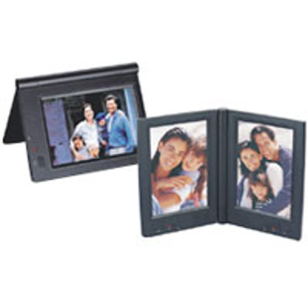 Media Street eMotion Standard Dual 3" x 5" or 4" x 6" Talking Picture Frame, About 7" Diagonal, Dual Photo