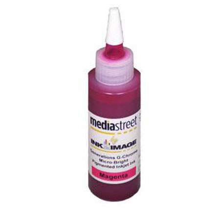 Media Street G-Chrome RB Magenta Ink, 32 Ounce Bulk Bottle for the R800 & R1800 Epson Printers.
