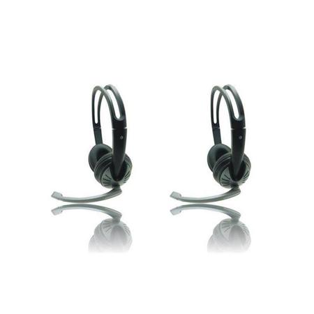 iMicro 2 Pack SP-IMME282 Wired USB Headphones with Microphone and Volume Control