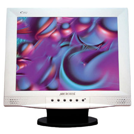 Microtek C-593 15" LCD Flat Panel Display Computer Monitor #C593