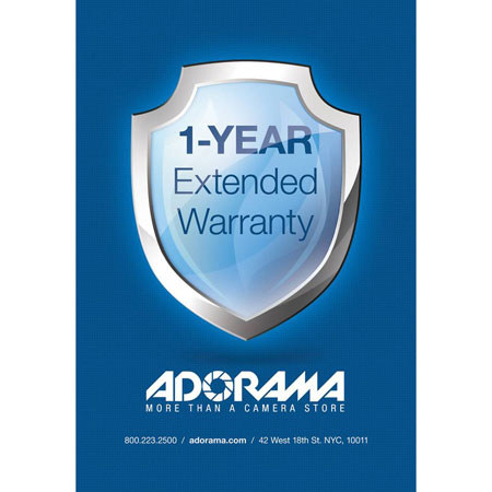 Adorama 1 Year Warranty, for Canon Refurbished - up to $750.00 Value