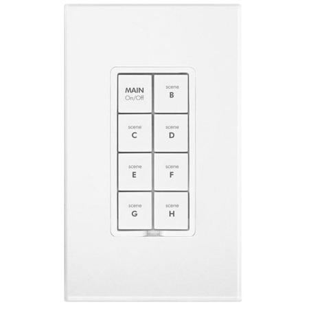 Insteon 8-Button Dimmer Keypad, White