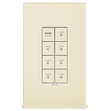 Insteon 8-Button Remote Control Dimmer Light Keypad, Ivory