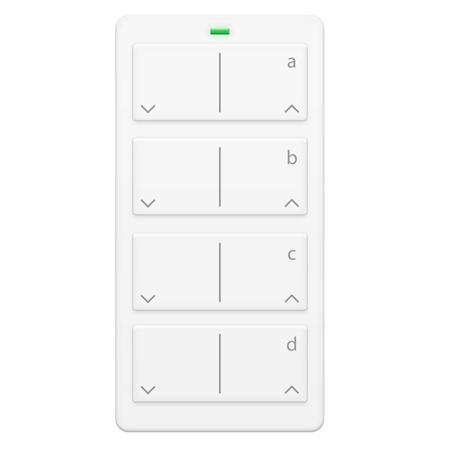 Insteon Mini Remote Control 4 Scene Wireless Keypad, White
