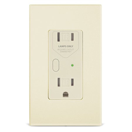 Insteon OutletLinc Remote Control Dimmer Outlet, Dual-Band, Ivory