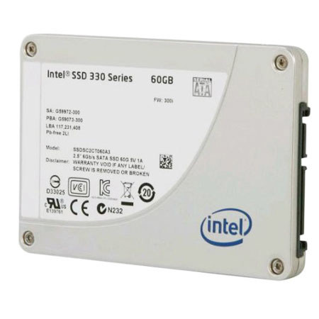 Intel 330 Series 60GB 2.5" SATA MLC SSD Internal Drive