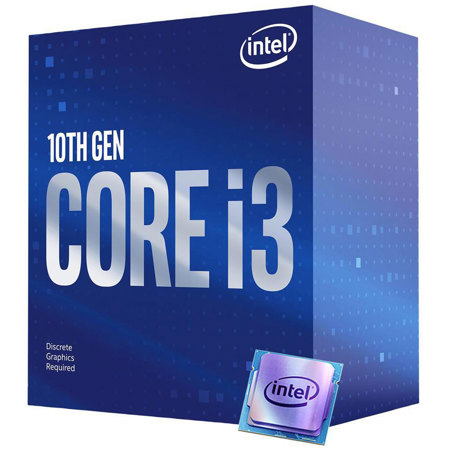 Intel Core i3-10100F Comet Lake 4-Core 3.6GHz Desktop Processor, LGA 1200 Socket