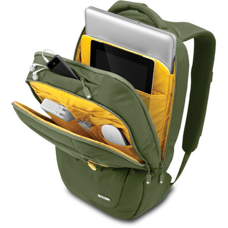 Incase Nylon Tech Brief, Fir Green / Golden Rod