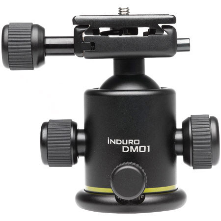 Induro DM-01 DM Ballhead w/1/4-20 QR Plate, Supp 17lbs