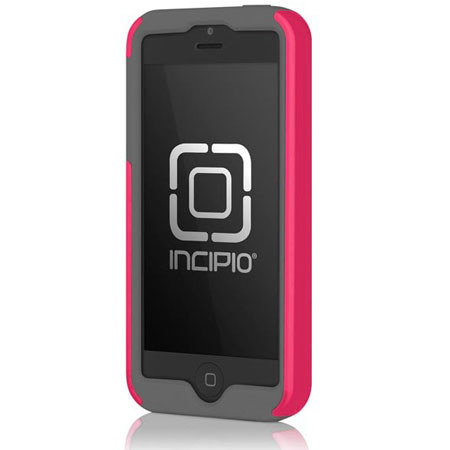 Incipio DualPro Hard-Shell Case f/iPhone 5/5s, Cherry Blossom Pink/Charcoal Gray
